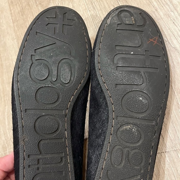 Anthology Everyday Antho Pony Ballet Flats 7 Navy #8857 Handmade - Picture 6 of 12